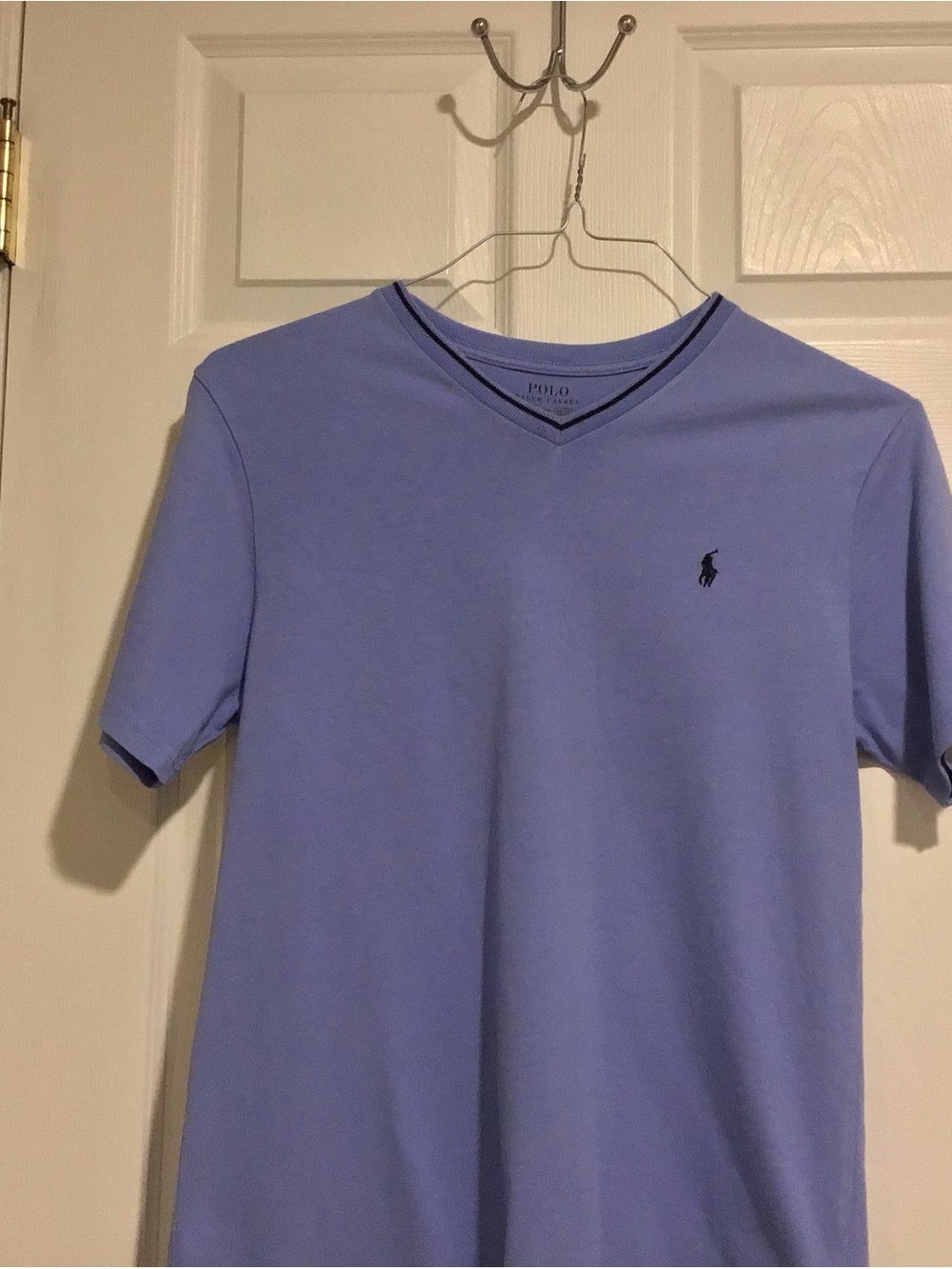 Polo by Ralph Lauren Light Blue V-Neck Short Sleeve Tee - Picture 2 of 6